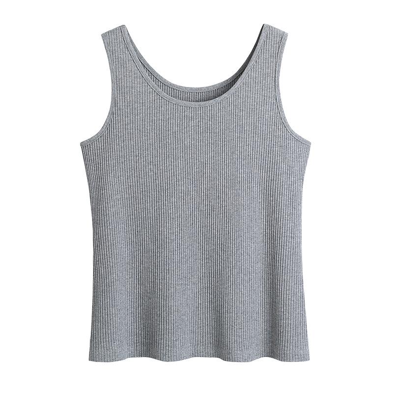 Plus Size Women's Multi-Color Knitted Tank Top - Summer Basics (61870)