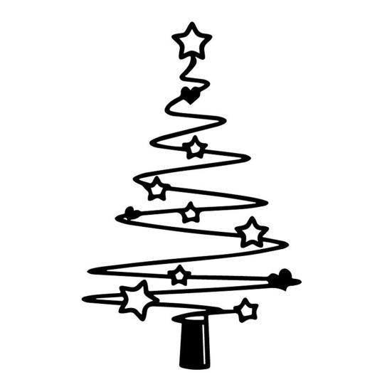 Metal Christmas Tree Wall Decoration Modern Minimalist Black Abstract Tree Wall Art Home Office Living Room Bedroom Wall Hanging Ornament