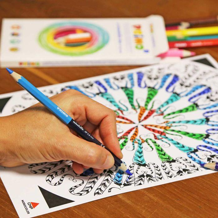 Crayons de couleur - Minabella - Duo - Hexagonaux - Bicolores - 24 couleurs