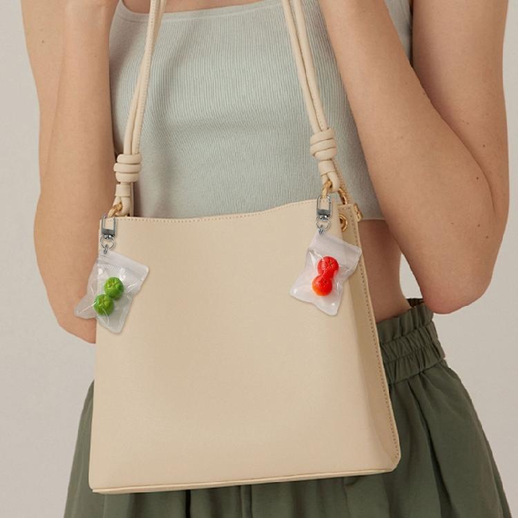 Adorable Citrus Fruit Key Ring Orange Keychain Alloy Materials Lovely Jewelry Perfect For Keys Or Phone Accessories