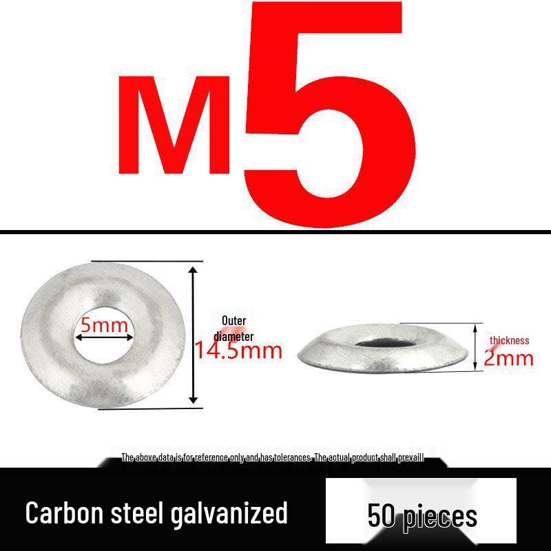 M4 M5 M6 Galvanized Fish Eye Concave-Convex Bowl-Shaped Washer for Screws and Rivets