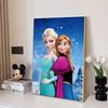 Disney Pittura con Diamanti Elsa e Anna Tema Amore Fraterno Illustrazione Carina Fai da Te Mosaico di Strass Kit Punto Croce Ricamo Regalo Decorazione Casa