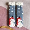 Thermal Fluffy Sock Women Panda Winter Warm Plush Non Slip Home Sleeping Soft Female Floor Grip Fuzzy Slipper Sock Short Funny