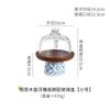 Ceramic Base Wooden Cake Tray High Footed Dessert Plate Cake Stand Display Cover Dim Sum Dish Pastry Plate Fruit Plates Bowl