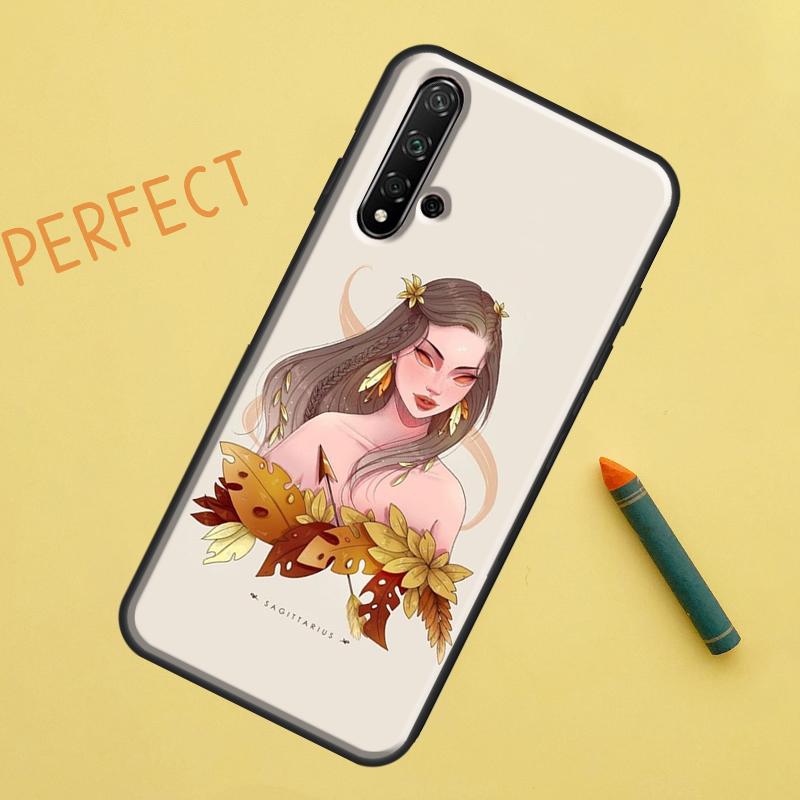 Horoscope Girl Scorpio Taurus Virgo For Huawei Nova Y91 Y70 Y72 Y73 Y60 Y90 Y61 8i 7i 11i 12i 12s 9 10 SE P20 P30 P40 Lite Case