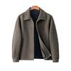 Men's American Style Heavyweight Wool Cashmere Jacket - Double-faced, Thickened, High-end, Plus Size Casual Outerwear for 2025.