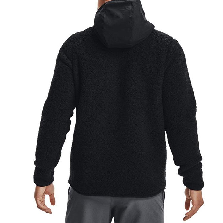 Under Armour Micro Casual Fleece Full Zip Hoodie Men jackets Black 1366718-001