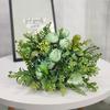 Flower Bud Small Fruit Combination Flower Simulation Flower Green Leaf Plant  Wedding Hand Home Decoration  Artificial Flower