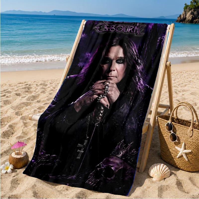 Ozzy Metal Legende Strandtuch Mikrofaser Strandtuch, Leicht und Schnelltrocknend, für Sommerreisen, Schwimmbad-Fan Geburtstagsgeschenk