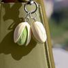 Cute Pistachios Keychain Charm Trendy Pistachios Nut Keychain Versatile Keyrings Charm for Backpacks and Purses