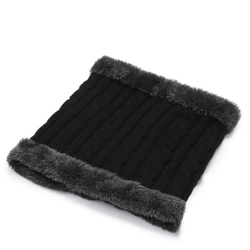 

Теплый и ветрозащитный шарф с бархатом зимой, повседневный вязаный шарф для шеи зимой, утолщенный шарф для защиты ушей при езде на велосипеде