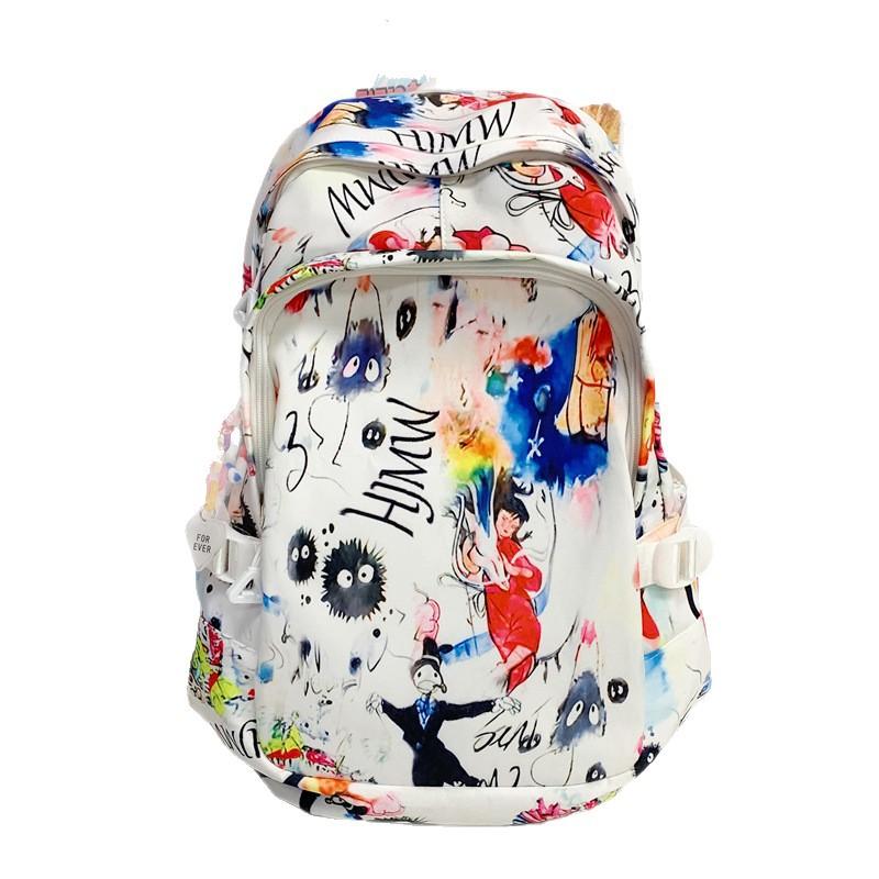 Personalized Graffiti Cute Backpack for High School Students and College Students Bag