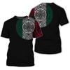 Mexiko Flagge 3D-Druck Herren T-Shirts für Männer Kleidung Sommer Unisex Kurzarm Tops Mode Tees Streetwear Harajuku T-Shirt