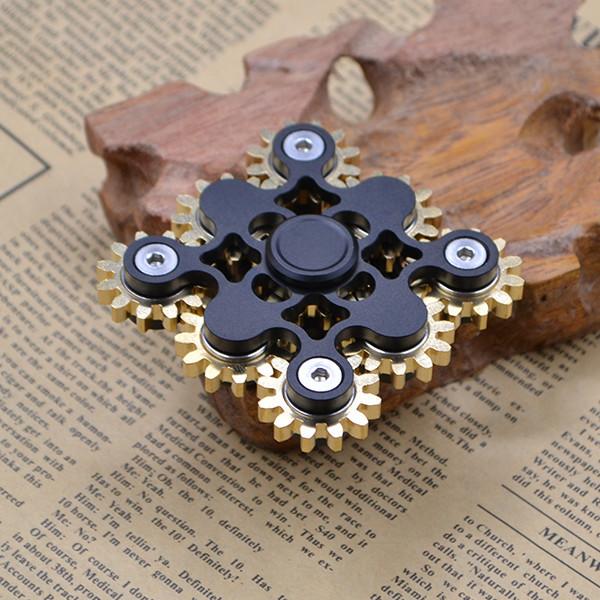 Multi Gear Rotating Fidget Spinner Boy Gift Nine Tooth Linkage Finger Tip Gyroscope Anti-Anxiety Toy For Kids Adults Gift