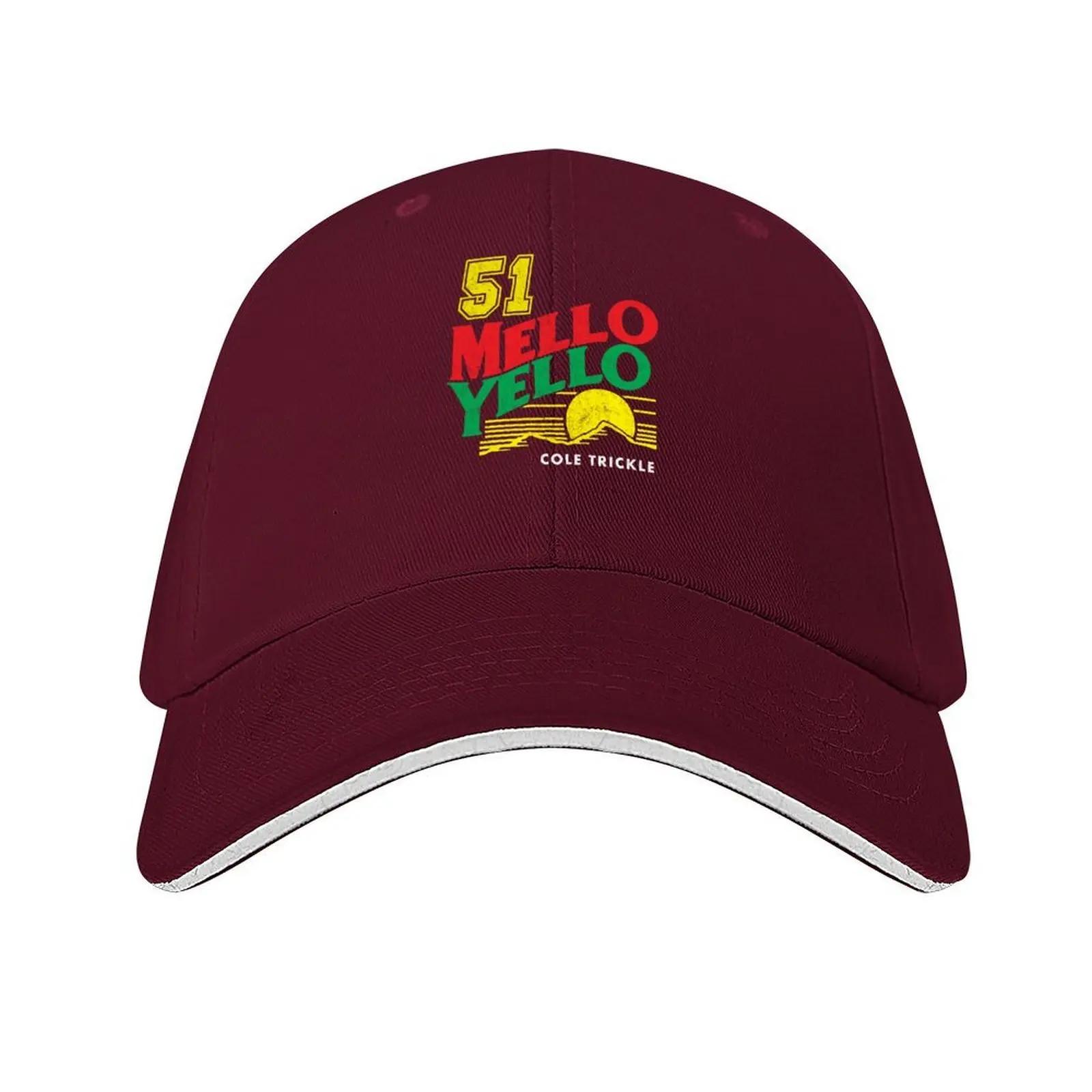 

51 Mello Yello Cole Trickle vintage logo Baseball Cap New In The Hat Hip Hop Golf Hat Man For Girls Mens
