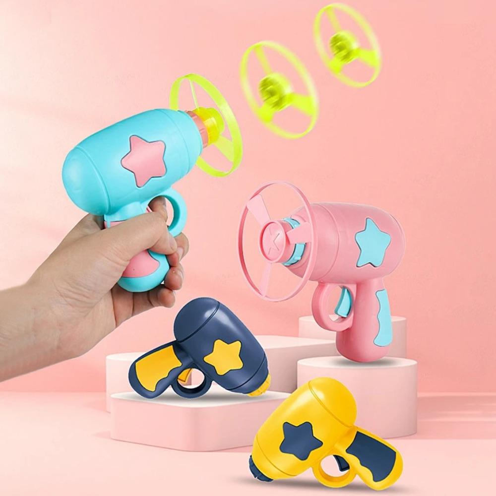 Brinquedo para Animais de Estimação Disco Voador Giratório Lançador Giroscópio Arma Brinquedo para Perseguição de Gatos Brinquedos Interativos para Cães Suprimentos para Treinamento de Animais de Estimação