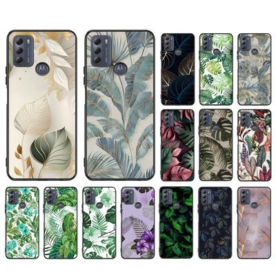 Funda de teléfono de hoja tropical para Moto G84 G22 G32 G42 G52 G62 G53 G72 G60 G60S G24 G10 G20 G30 G13 G50 G 5G G Pure