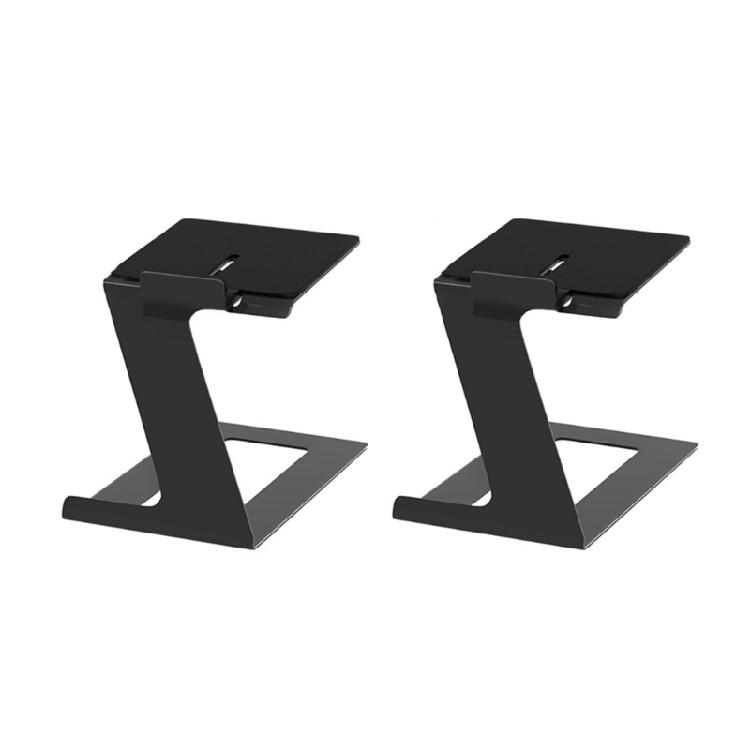 2Pcs Desktop Speaker Stand 6° Incline Space Saving Mount Speaker Risers for Living Room Study Room Table Easy to Use