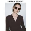 UR Damen Retro Verbandstrick A-Linien-Kleid