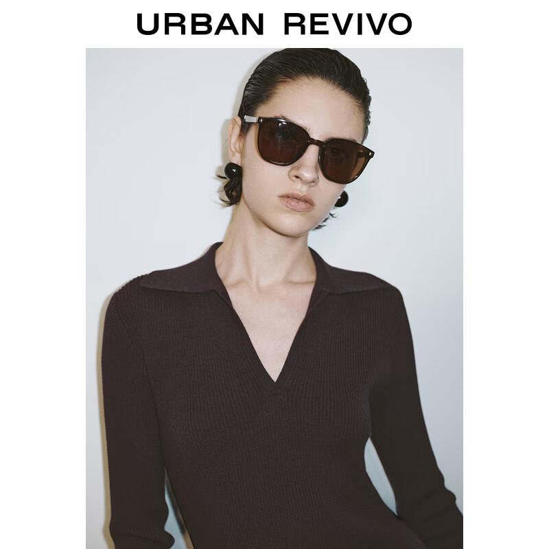 UR Damen Retro Verbandstrick A-Linien-Kleid