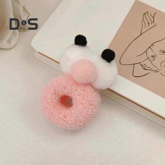 5/10 ks Gumičky do vlasů Velké oči Kreslený tvar Čelenka Cukrová barva Kroužek do vlasů Gumičky do vlasů s dvojitou kuličkou Vysoce elastické Gumičky do vlasů