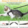 Cat Harness and Leash for Walking, Escape Proof Soft Adjustable Vest Harnesses for Cats, Easy Control Breathable Reflective Strips Jacket