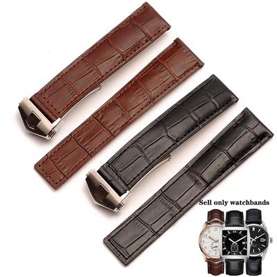 Echtes Lederarmband für Tag Heuer Uhr Carrera Monaco Uhrband Schwarz Braun Armband Armbanduhr Uhrenarmband 19mm 20mm 22mm