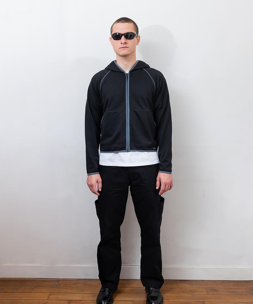 Pabeo Gewaschene Cargohose (Schwarz)