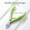 New Nail Cuticle Scissors Manicure Remover Dead Skin Nippers Stainless Steel Cuticle Cutters Fingernail Clipper Silicone Handle