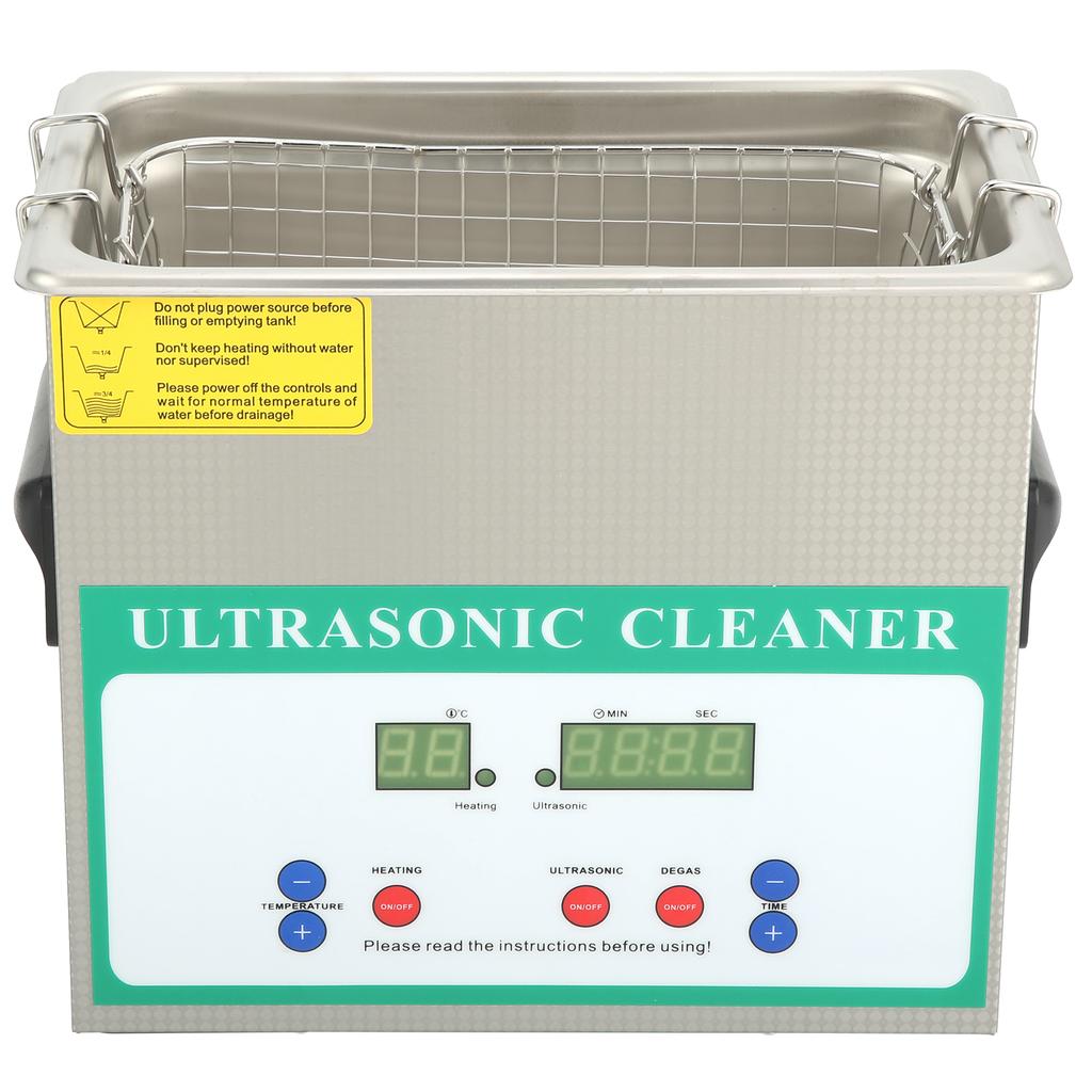Ultrasonic Washing Machine Timed for Jewelry Ring Necklace Cleaning DK 230HTD 3.2L 120W