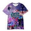 New K-POP Demon Slayer Girl Group Boy Group 3D Digital Print Casual Loose T-Shirt Children's Clothing Top
