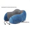Ice Silk Memory Foam U-Shaped Neck Pillow: Customizable, Slow Rebound, Portable Headrest for Office Naps and Travel