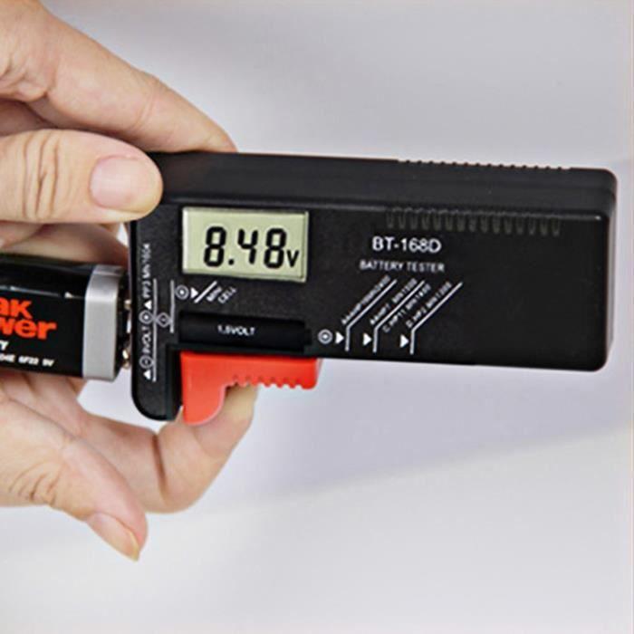 Battery Tester - BT-168D - Digital LCD Display - Compatible AA AAA C D 9V - Easy To Use