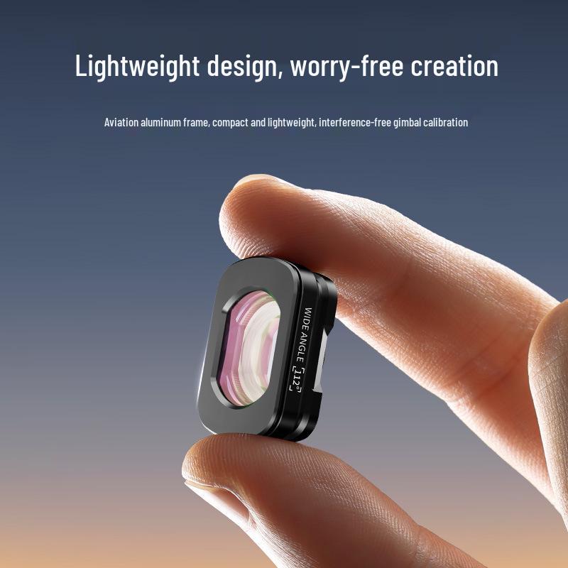 Ulanzi Magnetic Filter for DJI Pocket 3: Wide-Angle, Telephoto, 1/4 Black Soft Lens