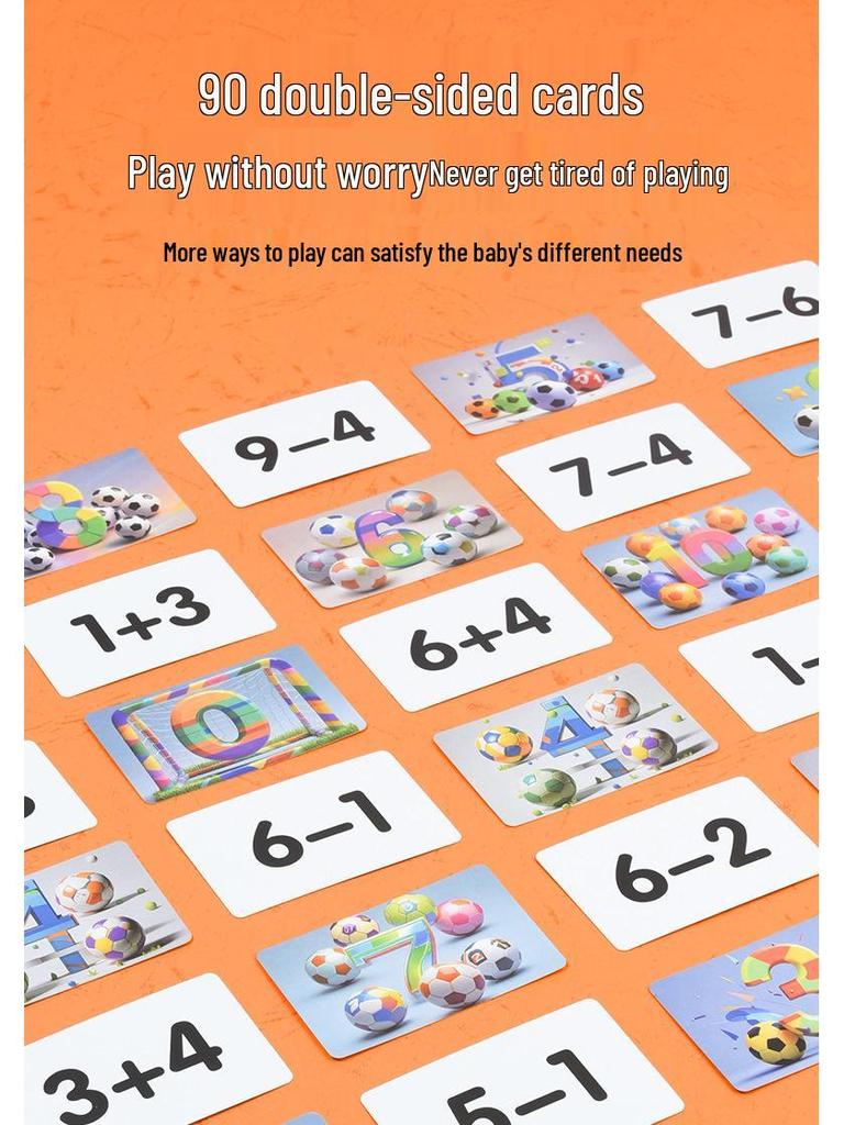 Children's Arithmetic Education Toy: Early Math and Football-Themed Wooden Game