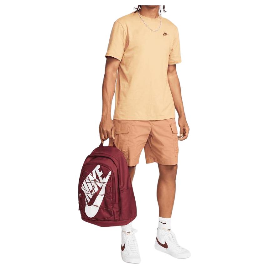 New Nike Hayward Polyester Backpack Unisex Dark Beetroot & White DV1296-638