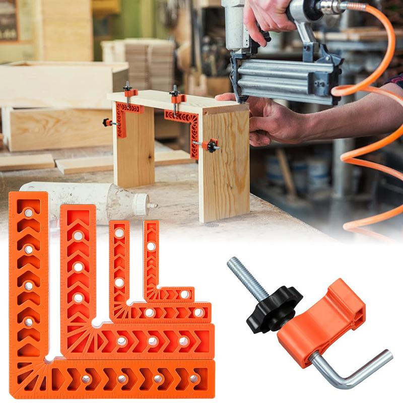 90 Degree Professional Positioning Square Woodworking Right Angle Clamp Precision Clamping Tool for Picture Frames/Boxes/Cabinet
