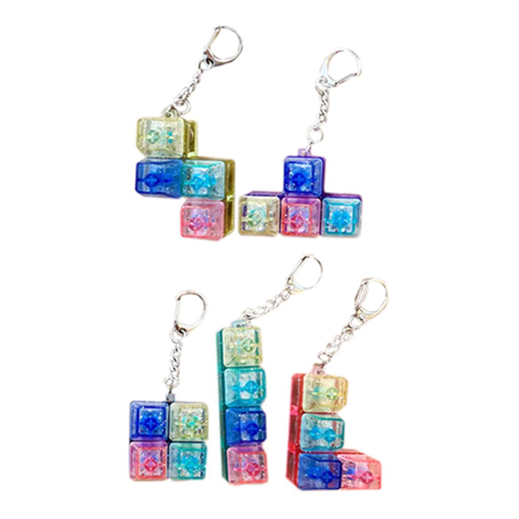 5 Stück Tastatur Fidget Spielzeug Tragbarer Schlüsselanhänger Klicker zur Stressreduzierung und Konzentrationsförderung für Kinder und Erwachsene