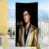 Rock Roll Legend Elvis Beach Towel Quick-Dry Soft Microfiber Comfortable Lightweight Perfect for Traveling Yoga Camping and Swimming