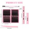 False Eyelash Extension Set 8-16Mm Length 80D + 100D + 120D + 150D Multiple Hairs