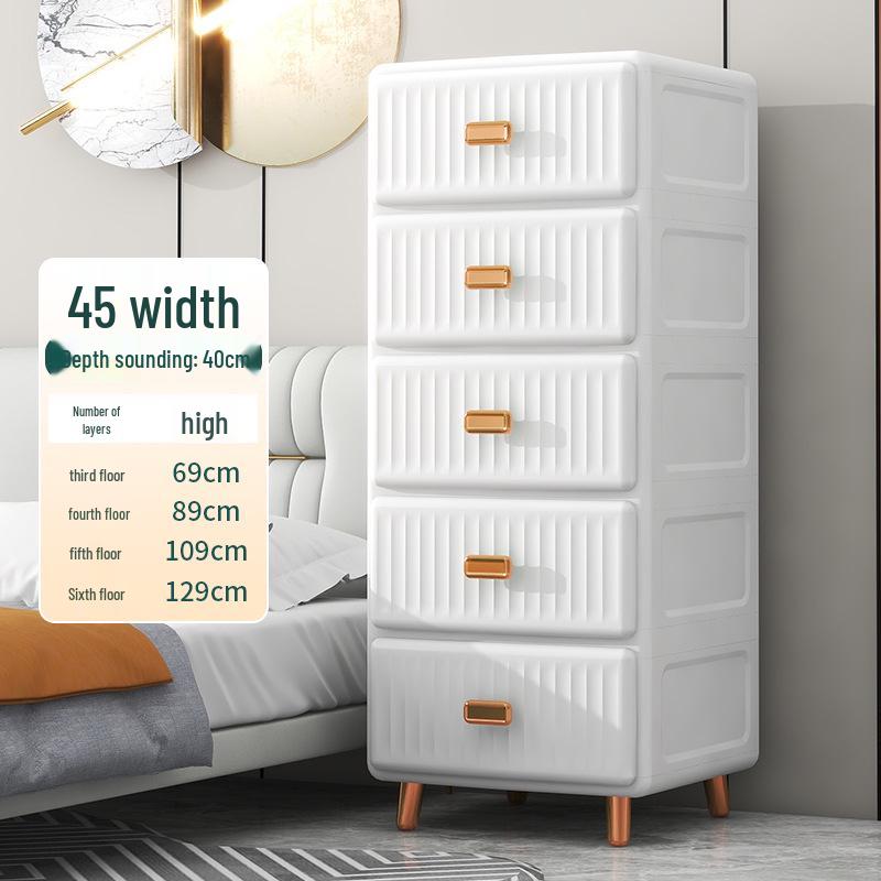 European-Style Plastic Storage Cabinet for Toys and Baby Clothes