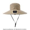 New Wide Brim Solar Fan Hat Upf50+ Breathable Sunshade Cap Summer 3-Speed Bucket Hat Beach