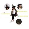 2Pcs/Set Children Halloween Chrismas Party Cosplay Costume Star Wizer Cloak Cap Hat