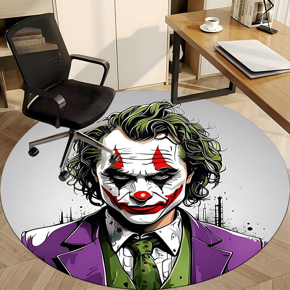 1pc Clown Costume Office Round Area Rug, Under Office Chairs Bedroom Living Room Home Decor, Room Deco, Available in Various Sizes