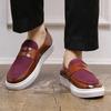 Sneaker für Herren im Frühling und Herbst, Britischer Stil, Slipper-Loafer, Lässige Herrenschuhe, Schuhe mit runder Zehenpartie