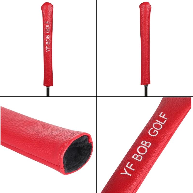 Watertight Golf Alignment Stick Holder Headcover PU Protection Cover for Aiming Exercise, Golf Alignment Stick Cover