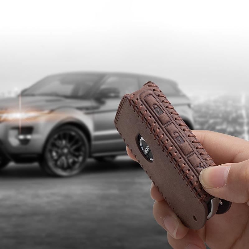 hzmuq8 New Leather Car Smart Remote Key Case Cover Holder Shell Fob For Volvo XC60 XC40 XC90 S90 V60 S60 V90 C40 Polestar 1 Polestar 2