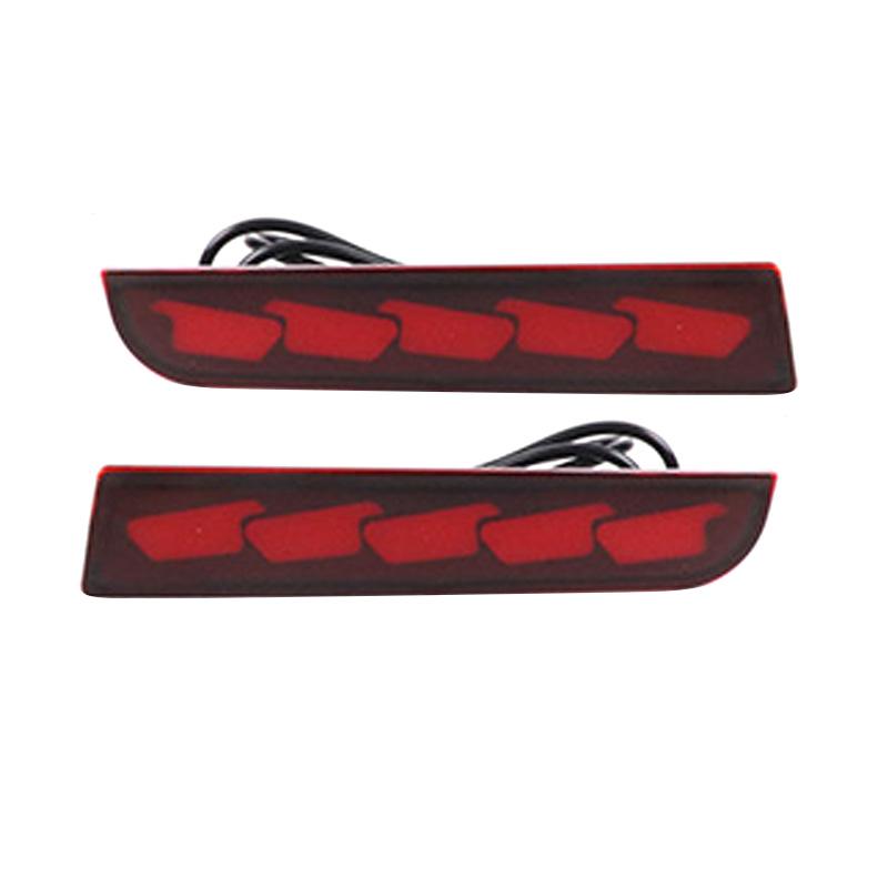 2 Stück Auto Heckstoßstange LED Bremslichter Passend für Mitsubishi Lancer/Evolution X CZ4A 2008-2017/Outlander Sport / RVR / ASX 2011-2012