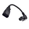 IEC320 C14 To C13 Elbow Cable Cord Efficient & Reliable Power Distribution Solution for Rice Cooker Electric Kettles