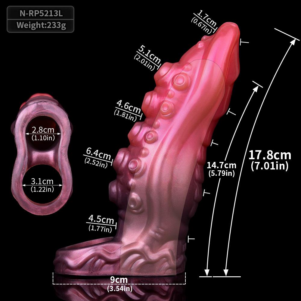 Adult Sex Toy Silicone Penis Sleeve Lengthen Condom Enlarger Strap On Realistic Dildo for Men Women